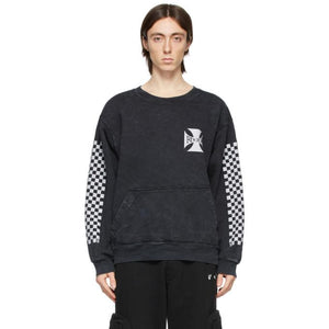 Rhude Black Classic Checkers Sweatshirt