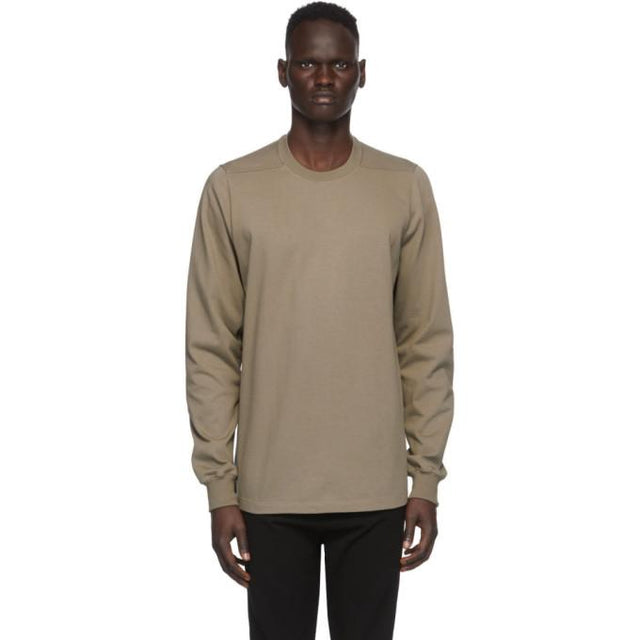 Rick Owens Beige Cotton Jersey Sweatshirt