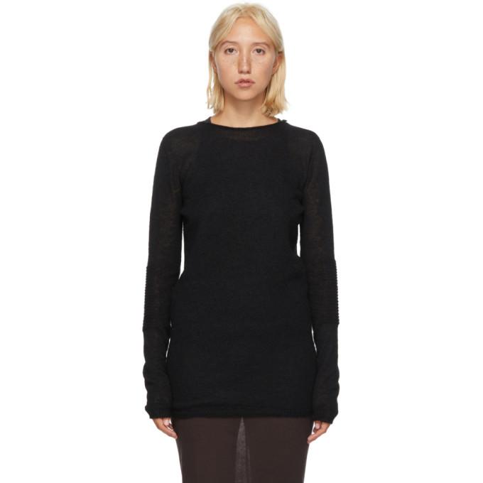 Rick Owens Black Alpaca Sweater