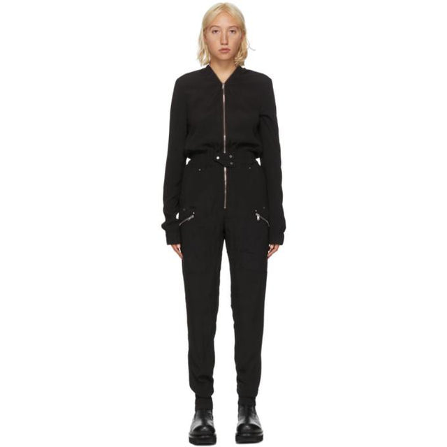 Rick Owens Black Bodybag Jumpsuit