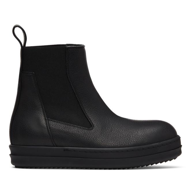 Rick Owens Black Bozo Chelsea Boots