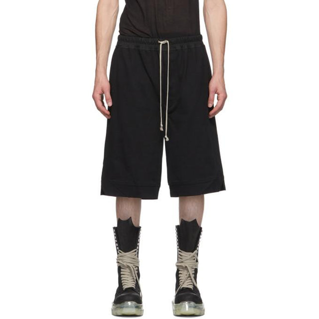 Rick Owens Black Karloff Shorts