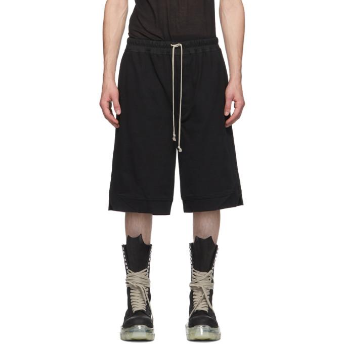 Rick Owens Black Karloff Shorts