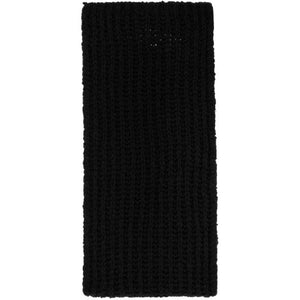 Rick Owens Black Knit Fisherman Scarf