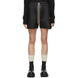 Rick Owens Black Moncler Edition Down Radiance Shorts