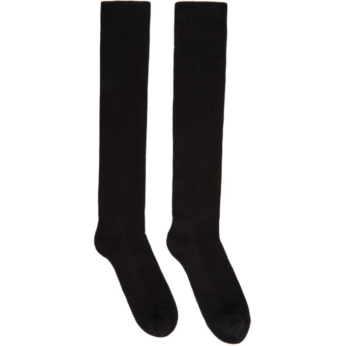 Rick Owens Black Performa FW20 Knee-High Socks