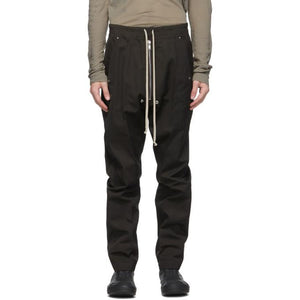 Cotton-blend cargo pants in brown - Rick Owens