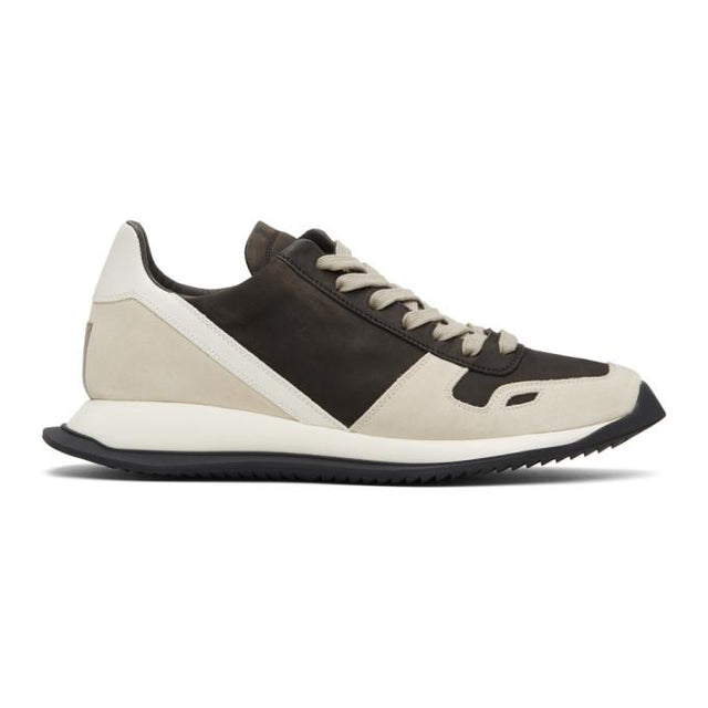 Rick Owens Brown Runner Lace-Up Sneakers