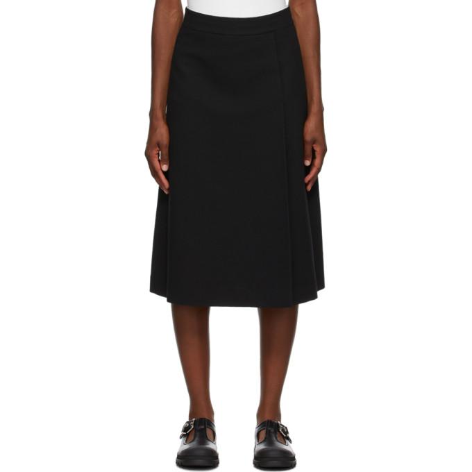 Rika Studios Black Crepe Liza Skirt