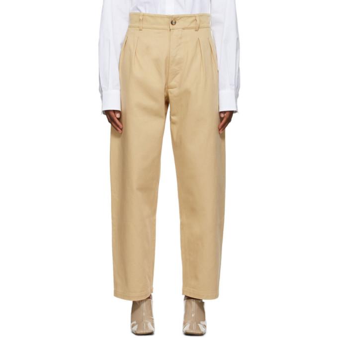 Rika Studios Tan Annie Hall Trousers