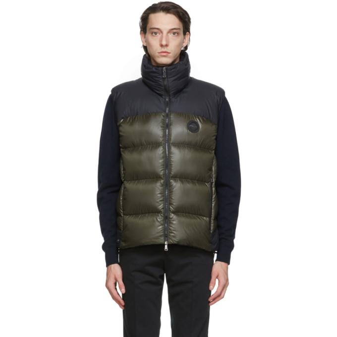 RLX Black and Khaki Down Carleton Vest