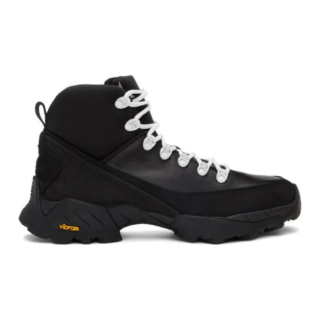 ROA Black Calfskin Andreas Boots