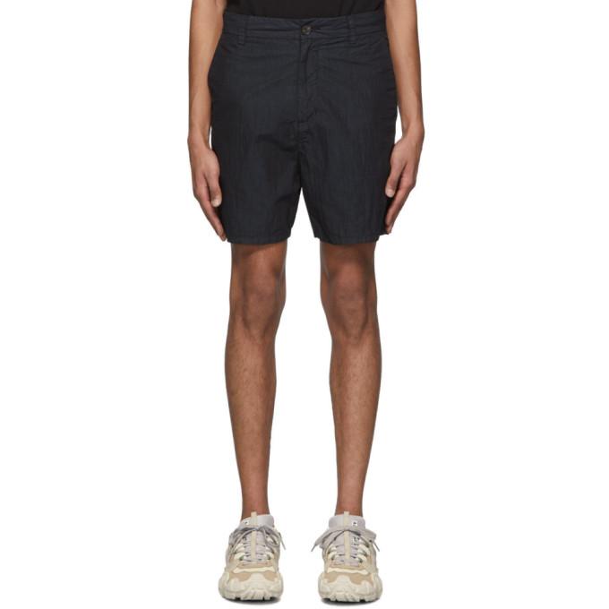 Robert Geller Black The Textured Shorts