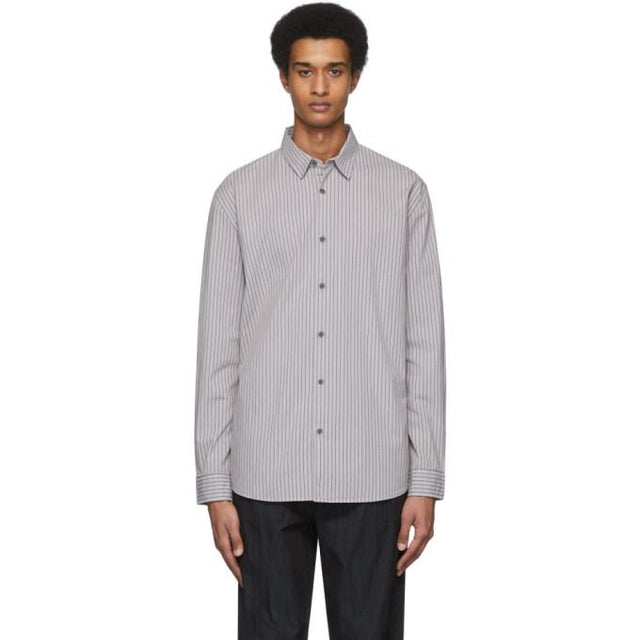 Robert Geller Grey The Stretch Dress Shirt