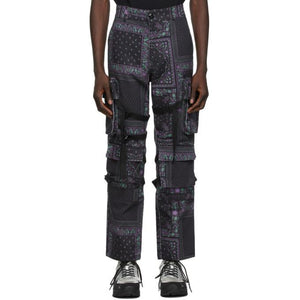 ROGIC Black and Purple Paisley Cargo Pants – BlackSkinny