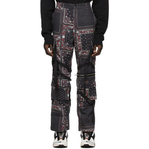 ROGIC Black and Red Paisley Cargo Pants – BlackSkinny