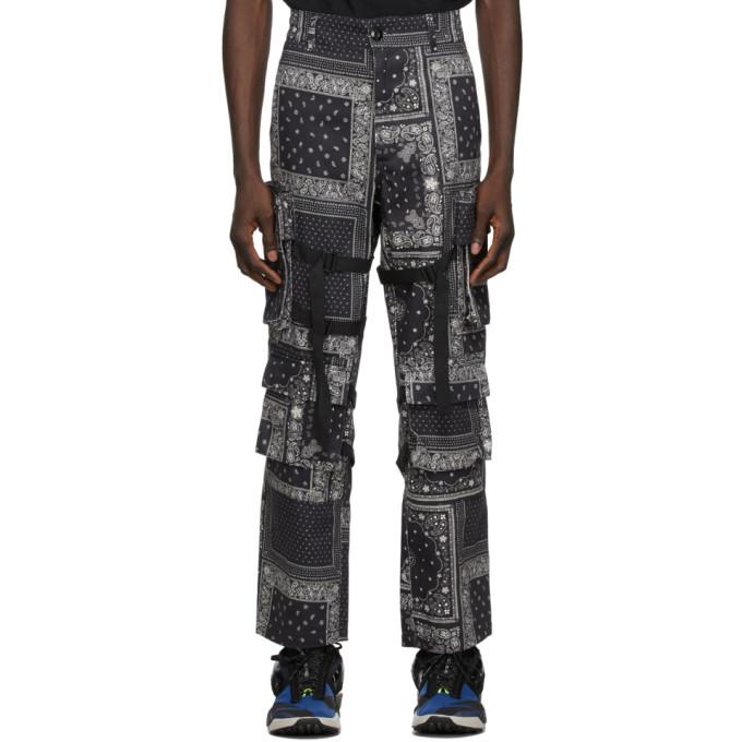 ROGIC Black and White Paisley Cargo Pants – BlackSkinny