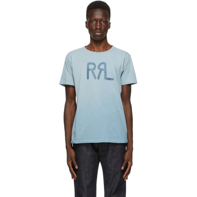 RRL Blue Standard Logo T-Shirt