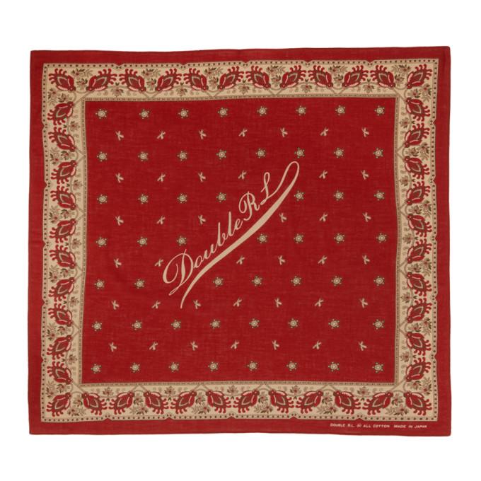 RRL Red Cotton Logo Bandana