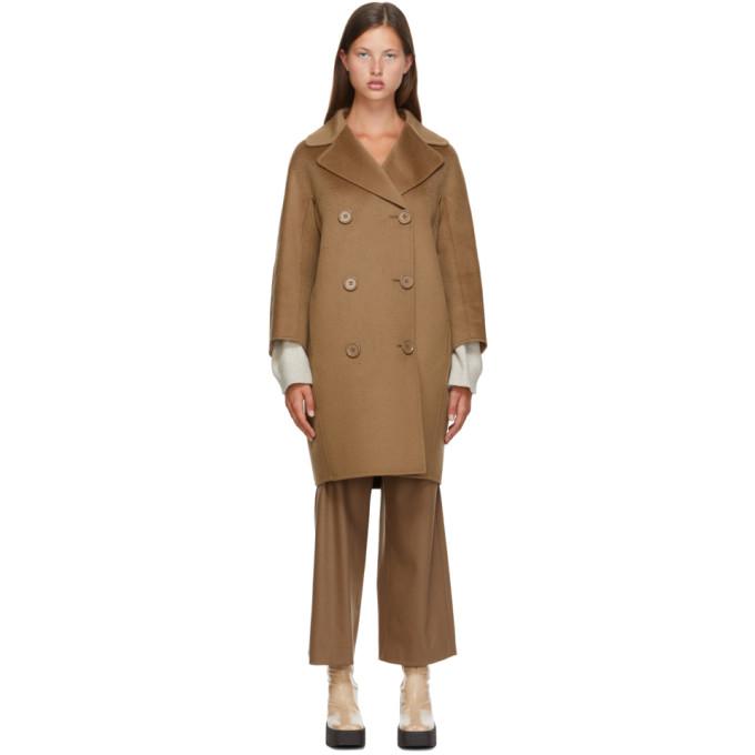 S Max Mara Beige Cashmere Anita Coat