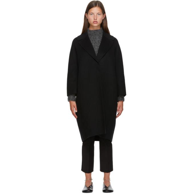 S Max Mara Black Wool Julia Coat