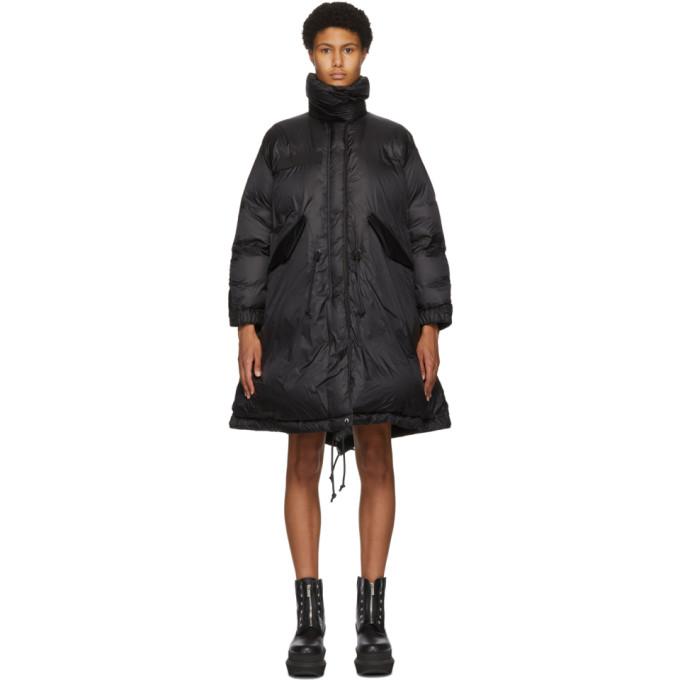 Sacai Black Down Fishtail Parka BlackSkinny