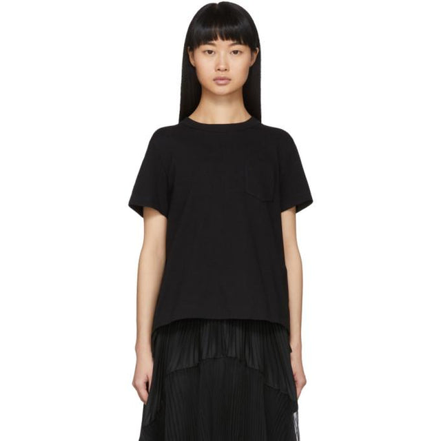 Sacai Black Open Back T-Shirt