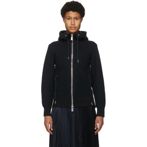 Sacai Black Sponge MA-1 Hoodie