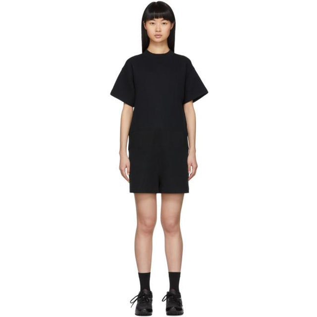 Sacai Black Sponge Sweat Jumpsuit