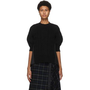 Sacai Black Wool Sweater
