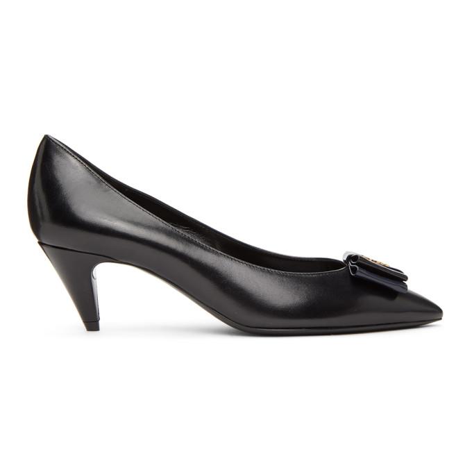 Saint Laurent Black Anais Bow Pumps