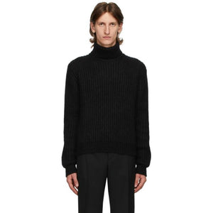 Saint Laurent Black Cashmere and Wool Turtleneck