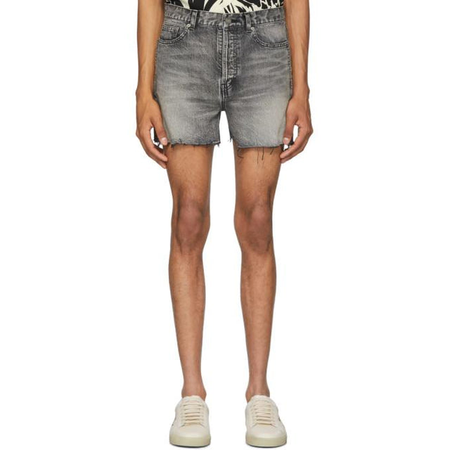Saint Laurent Black Denim Shorts