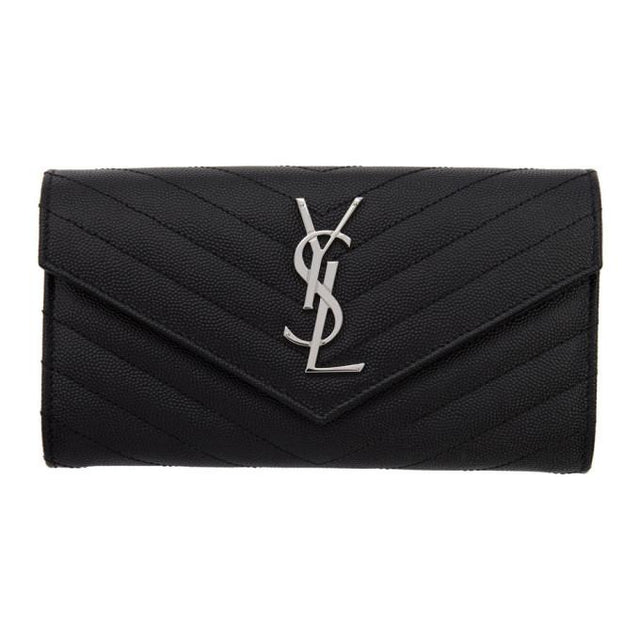 Saint Laurent Black Envelope Wallet