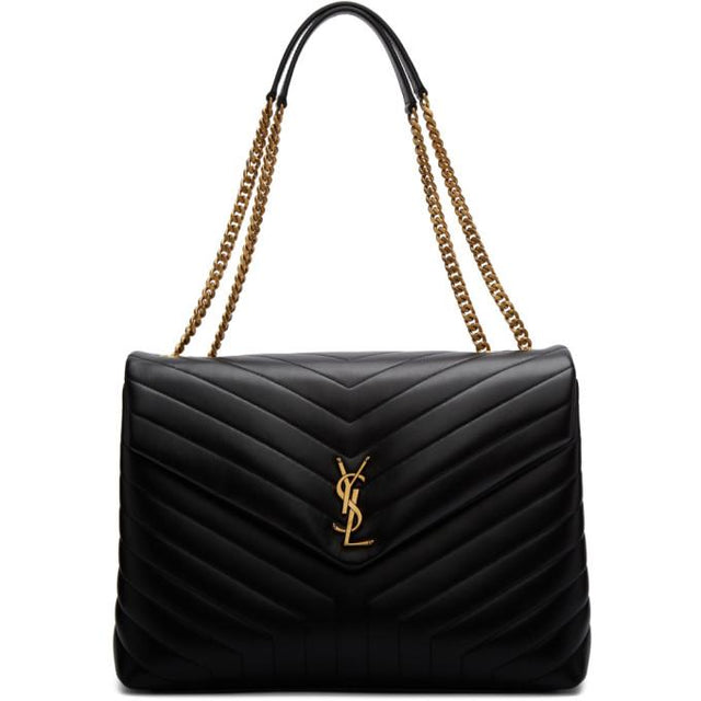 Saint Laurent Black Large Loulou Bag
