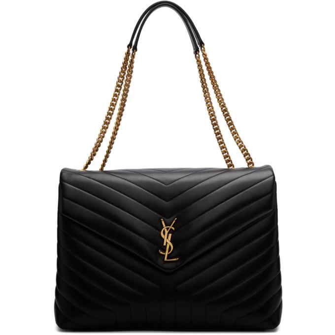 Saint Laurent Black Large Loulou Bag