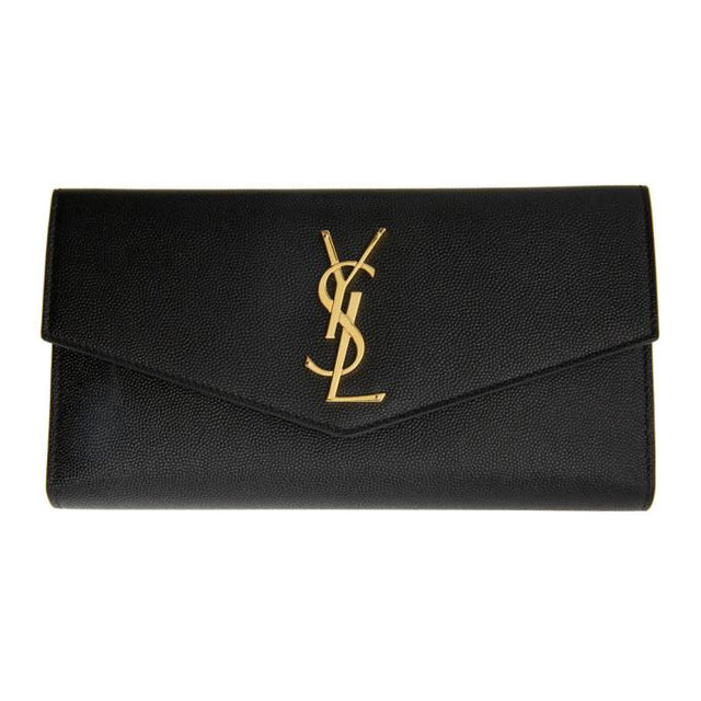 Saint Laurent Black Large Uptown Wallet