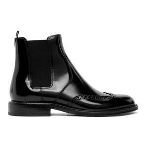 Saint Laurent Black Leather Chelsea Boots
