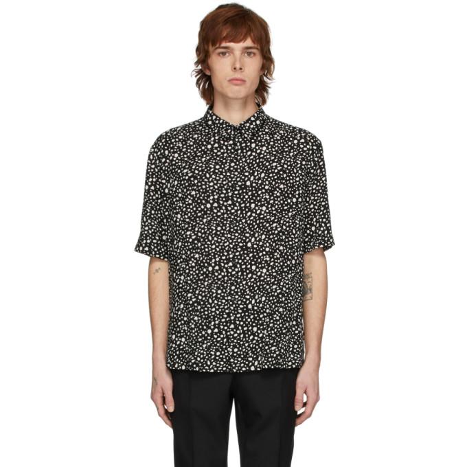 Saint Laurent Black Leopard Shirt