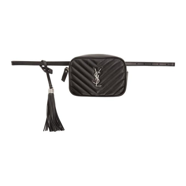 Saint Laurent Black Lou Belt Bag