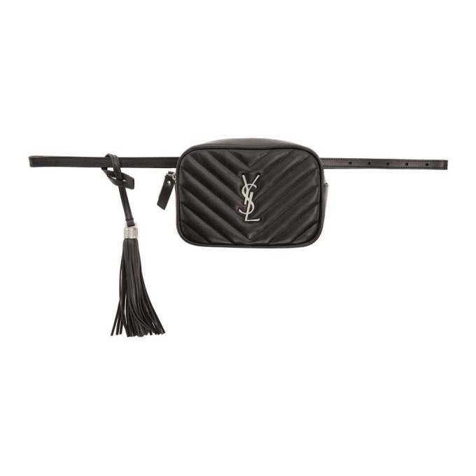 Saint Laurent Black Lou Belt Bag