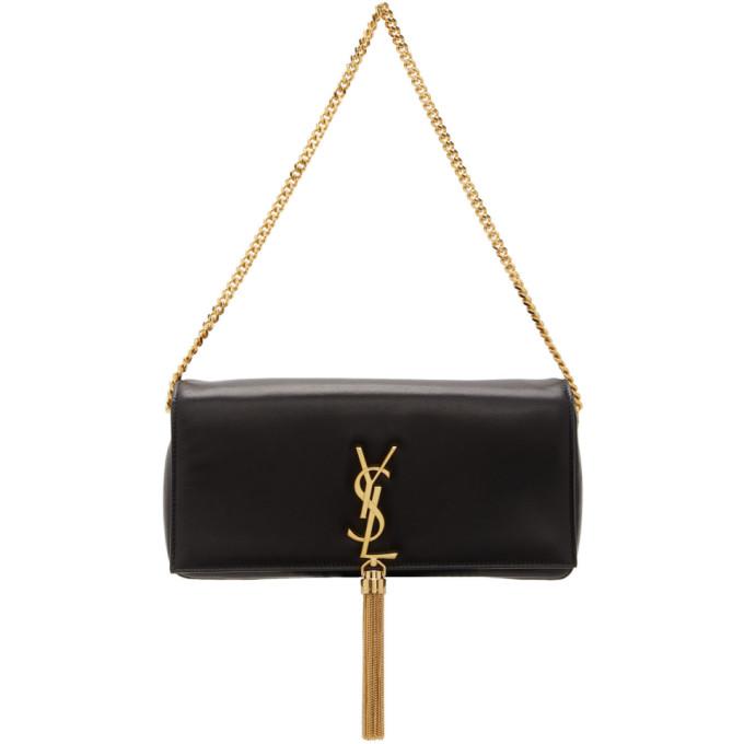 Saint Laurent Black Medium Kate 99 Tassel Bag