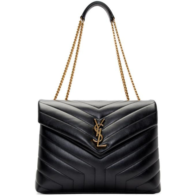 Saint Laurent Black Medium Loulou Bag
