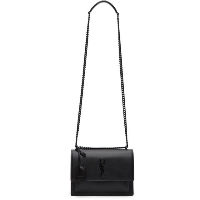 Saint Laurent Black Medium Sunset Bag