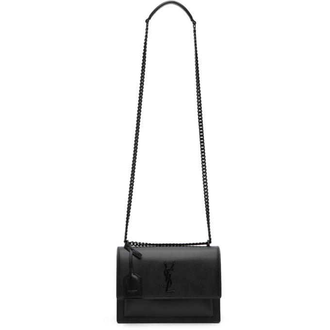 Saint Laurent Black Medium Sunset Bag