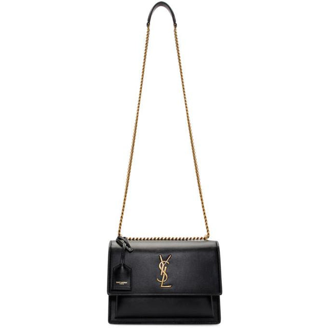 Saint Laurent Black Medium Sunset Bag
