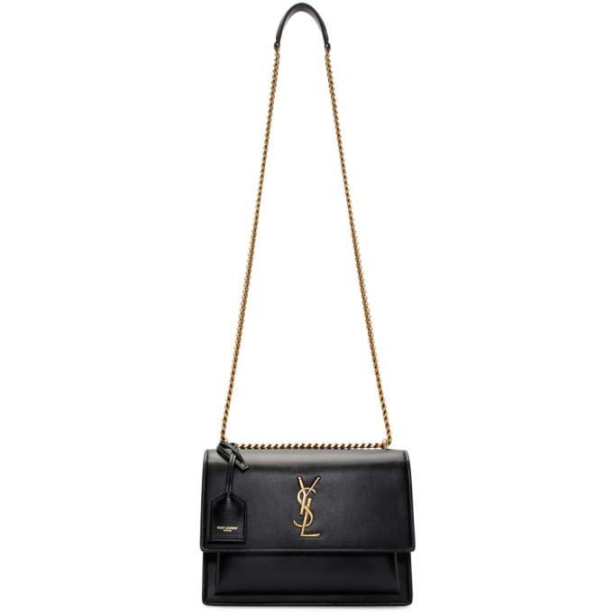 Saint Laurent Black Medium Sunset Bag