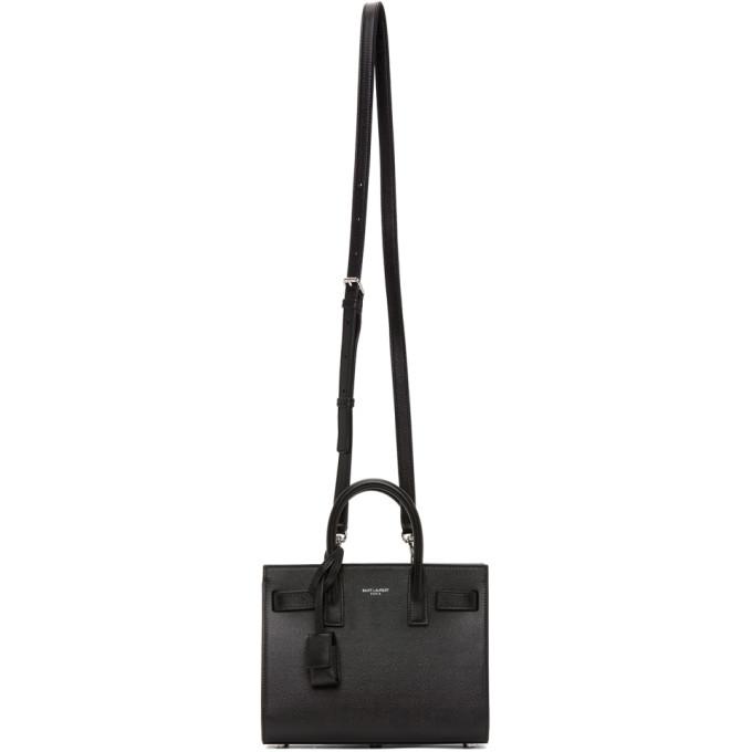 Saint Laurent Black Nano Sac de Jour Tote