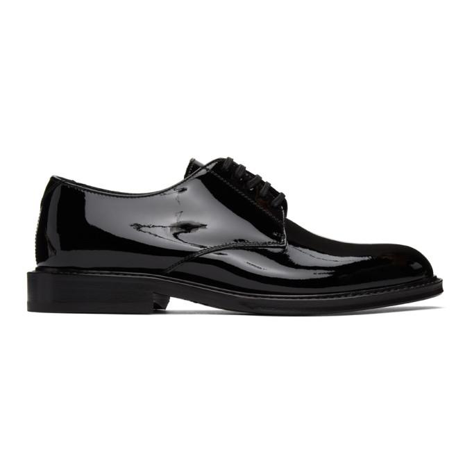 Saint Laurent Black Patent Army Derbys