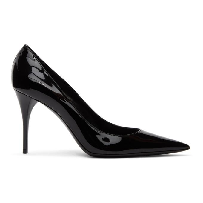 Saint Laurent Black Patent Lexi 90 Heels